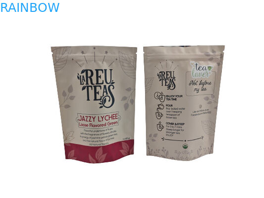 Stampa digitale 4oz sacchetti di plastica a prova di odore a prova di tè