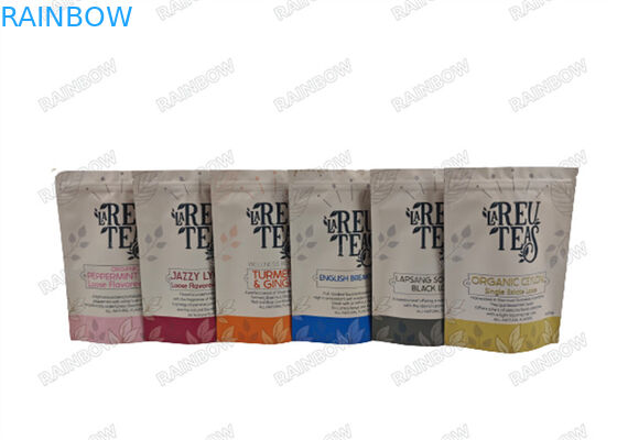 Stampa digitale 4oz sacchetti di plastica a prova di odore a prova di tè