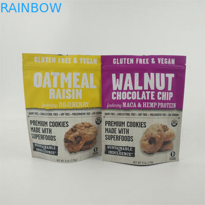 Tasse stampate personalizzate a prova di odore Stand Up Pouch Digital Printing Bags Laminate Mylar Plastic Bags For Food