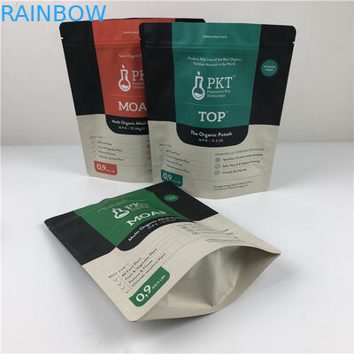 Borsa di imballaggio di fiori secchi con manico per snack stampati su misura Borse antiodore in foglio ologramma