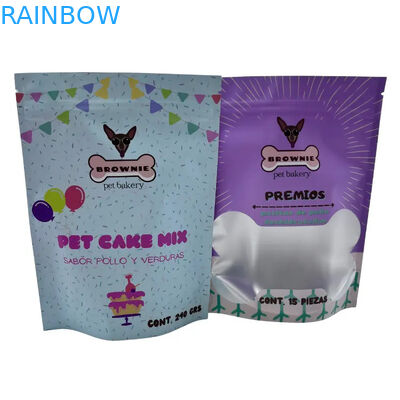 Borsa alimentare per alimenti per animali domestici con cerniera Borse di imballaggio per alimenti con cerniera