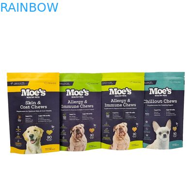 Imballaggio in plastica commestibile su misura Sacchetti biodegradabili di foglio di alluminio Zip Lock Doypack per tè caffè snack