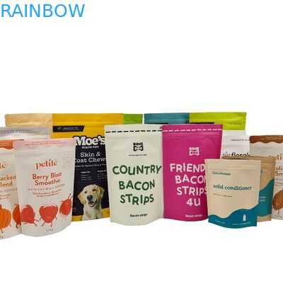 Al dettaglio carta kraft biodegradabile di alta qualità, stampata su misura, ricaricabile, con sacchetto di plastica di grado alimentare