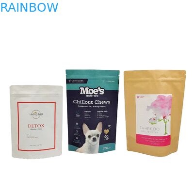 Al dettaglio carta kraft biodegradabile di alta qualità, stampata su misura, ricaricabile, con sacchetto di plastica di grado alimentare