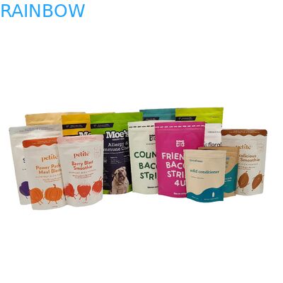 Biodegradabile Doypack riciclabile Custom Stand Up Bag Con Zip Lock Sacchetti di carta Kraft Sacchetti di imballaggio commestibili