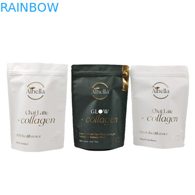 Biodegradabile Sacchetto di carta Kraft per mangiabili Sacchetto di caffè gommoso Sacchetto di tè Snack Sacchetti di imballaggio alimentare