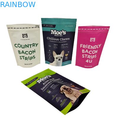 Borse stampate su misura Eco-friendly di alta qualità 100% carta Kraft biodegradabile Stand Up pouches Doypack con ziplock