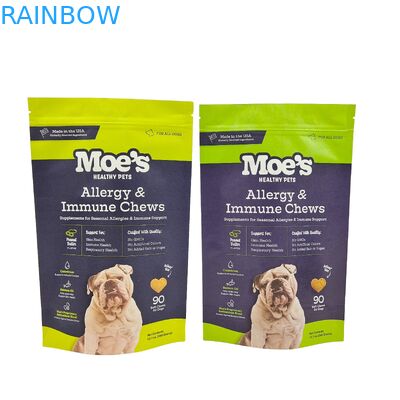 Borse biodegradabili in matte a ziplock personalizzate con foglio di alluminio ricapsulabile