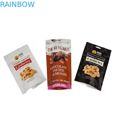 Cashew Nut Food Grade Zipper Bag Stand Up Aluminum Foil Plastic Bag Zipper Mylar Bag