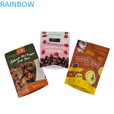 Cashew Nut Food Grade Zipper Bag Stand Up Aluminum Foil Plastic Bag Zipper Mylar Bag