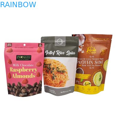 Sacchetto Mylar di alta qualità per alimenti, customisato, con cerniera, con cerniera.