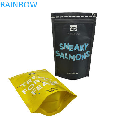 Borsa di imballaggio per chicchi di caffè biodegradabile carta kraft riciclabile borsa di caffè stand up