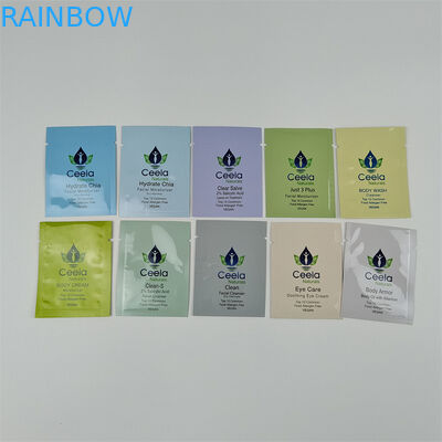 Sacchetto di imballaggio per cosmetici professionali Max.10 colori Sacchetto piatto Campioni gratuiti Pacchetti