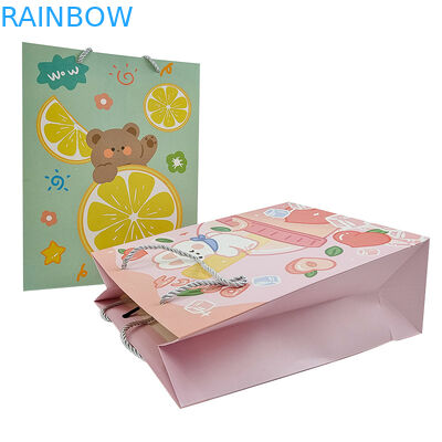 Ingrosso Logo stampato su misura Borsa di carta regalo di lusso