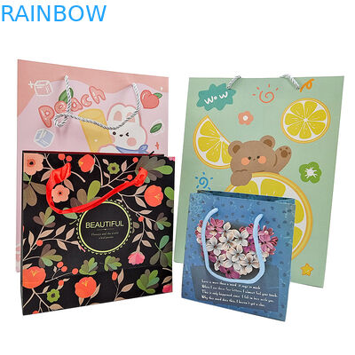 Ingrosso Logo stampato su misura Borsa di carta regalo di lusso