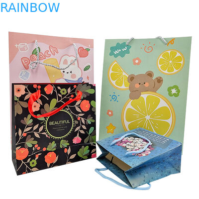 Ingrosso Logo stampato su misura Borsa di carta regalo di lusso