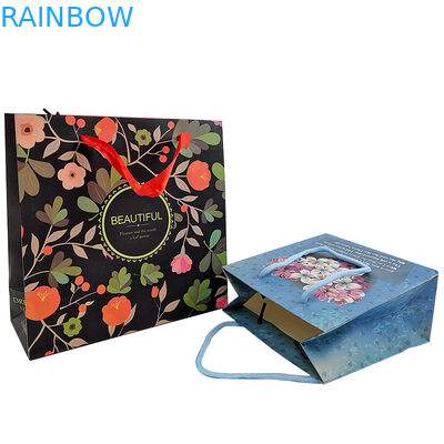 Stampa del logo personalizzato imballaggio carta kraft riutilizzabile con manico imballaggio carta kraft borsa regalo