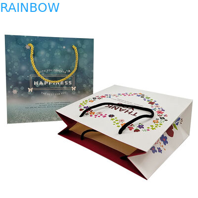 Borse di carta per la spesa personalizzate Logo stampato riciclabile biodegradabile marrone semplice imballaggio borsa di carta kraft con ha torto