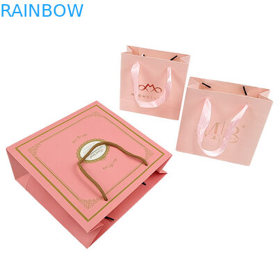 Logo stampato su misura elegante bianco nero borse da regalo di carta abbigliamento di lusso borsa da shopping di carta boutique con manico a nastro