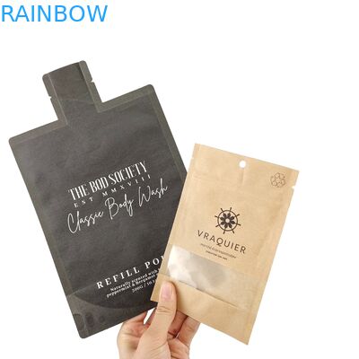 Sacchetti di sigillo a cura di Mylar, a prova d'odore, di foglio metallico piatto, sacchetto di vetro ghiacciato, con buco a tre lati