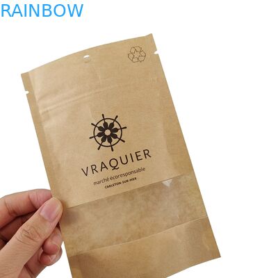 Sacchetti di sigillo a cura di Mylar, a prova d'odore, di foglio metallico piatto, sacchetto di vetro ghiacciato, con buco a tre lati