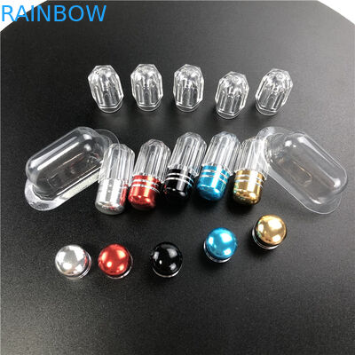 Contenitore di medicina in plastica in stile ottagono con becco metallico per pillole di potenziamento maschile