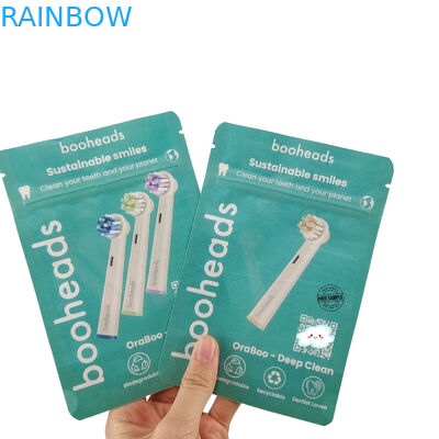 Sacchetto biodegradabile per lozione per il corpo Bagno sale doccia Gel imballaggio alimentare Sacchetti a serratura a zip sacchetto stand up