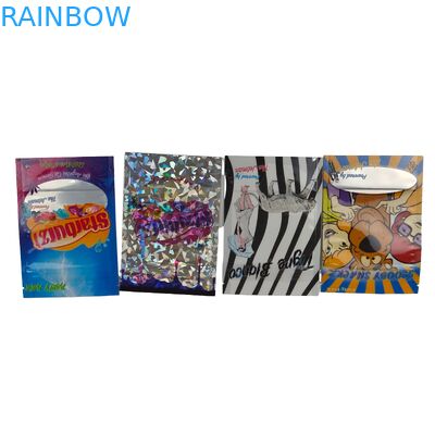 Mylar Bag per cioccolato, fagioli, zucchero, delizioso cibo, caffè, borsa per giocattoli, sacchetto a piedi con buco per appendere.