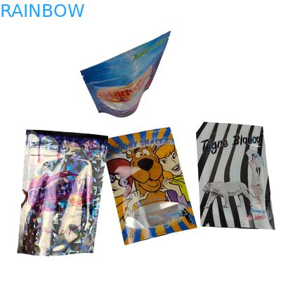 Mylar Bag per cioccolato, fagioli, zucchero, delizioso cibo, caffè, borsa per giocattoli, sacchetto a piedi con buco per appendere.