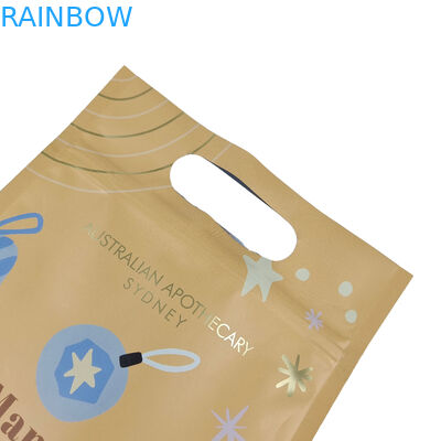 Disegno personalizzato Stampato Matte Quadrato Flat Bottom Side Gusset Plastico Mylar Foil Logo Packaging Bag Easy Tear Zipper Bags