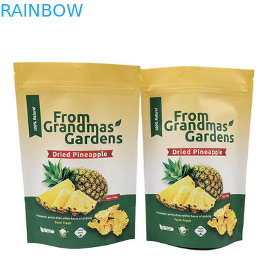 Stampo d'oro riutilizzabile stampato su misura Bolsa di carta Kraft Stampa digitale sacchetti Mylar eco-friendly