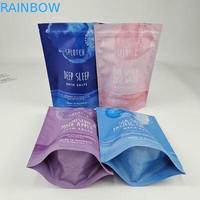 Personalizzazione 500pcs 1000pcs Low Moq Zipper Lock Food Candy Packaging Custom Digital Printing Reseal Stand Up Bag