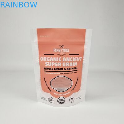 Logo personalizzato Imballaggio alimentare Antiodore Zip Self Seal Borse Stand Up Mat Finish Effetto metallico Stampato Stand Up Zippe