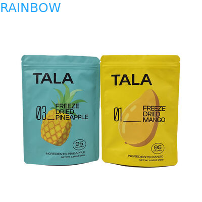 Stampa su misura di plastica Stand Up Snack Mango Ananas Frutta secca Sacchetti Mylar ricapsulabili