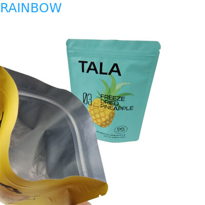 Stampa su misura di plastica Stand Up Snack Mango Ananas Frutta secca Sacchetti Mylar ricapsulabili