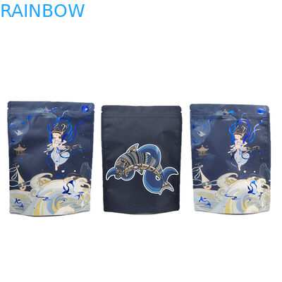 Borse antiodore stampate su misura con logo Borsa a cerniera in foglio di alluminio con stampa UV