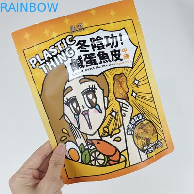 Logo personalizzato stampato ri-chiudibile Ziplock Foil di alluminio Mylar Stand Up sacchetti per cibo snack caramelle sacchetti di imballaggio