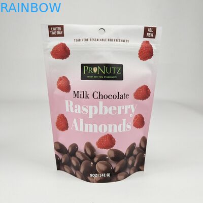 Borse alimentari in plastica stratificata ri-chiudibile imballaggio Custom Design stampato Ziplock Poly Bag Bag per frutta secca