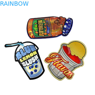 Reciclata speciale in forma personalizzata 7 14 28g gomma a prova di bambini di alluminio foglio di caramella sacchetto Mylar