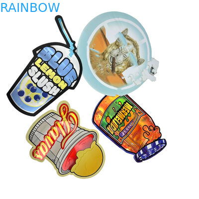 Reciclata speciale in forma personalizzata 7 14 28g gomma a prova di bambini di alluminio foglio di caramella sacchetto Mylar