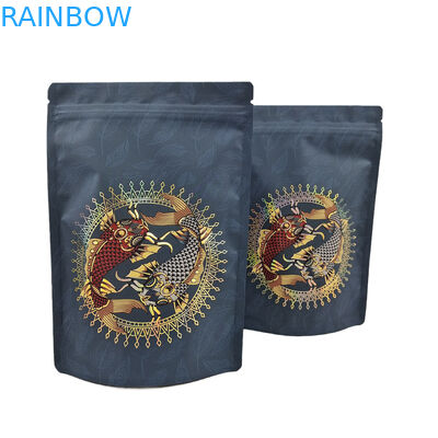 Low MOQ Custom Stand Up Zipper Coffee Bag Foil di alluminio ricapsulabile sacca Mylar per proteine in polvere di spezie di caffè