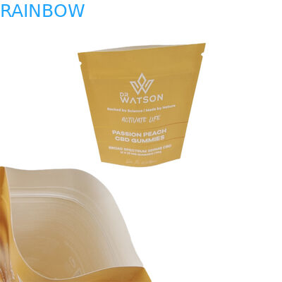 Hot Sale Disegno su misura stampato Biodegradabile Stand Up Kraft Paper Bag Eco Friendly Gummie Candy Packaging