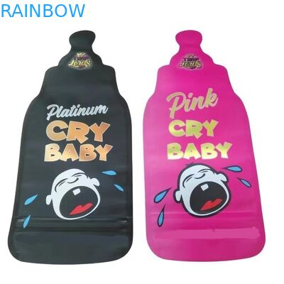 Stampa personalizzata 3.5g sacchetti Mylar a taglio a stampaggio sacchetti irregolari con cerchio a cerniera Mylar Soft Touch sacchetti di plastica per cibi dolci