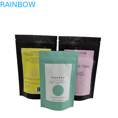 Spa Bagno Soak Scrub Sacchetto di sale Sacchetto di plastica con cerniera in piedi Sapone di sale marino Bagni di imballaggio di prodotti da bagno