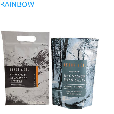 Stampa del logo su misura Ziplock sacchetto corpo scrub sapone bomba da bagno imballaggio carta di alluminio sacchetto di plastica zipper sacchetti di sale da bagno