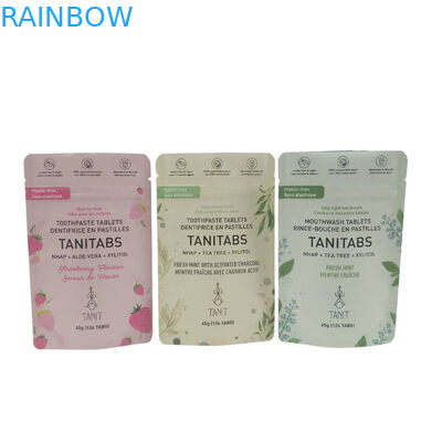 Borse per imballaggio alimentare biodegradabili Stand up Plastic Zipper Aluminium Foil Packaging Custom Matte Bags Biodegradable