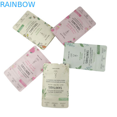 Stampa di marca personalizzata Compostabile Polietilene biodegradabile per alimenti Carta Kraft Stand Up Pouch Mylar Ziplock Bags