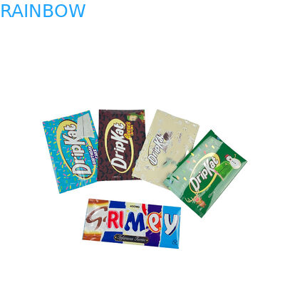 Food Back Side Seal Bag Snack Candy Packaging Chocolate Candy Bar Wrapper Personalizzato Middle Side Seal Candy Bags