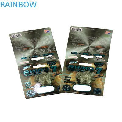 Imballaggio orso gommoso maschile pillole di potenziamento sessuale bolle imballaggio carta carta