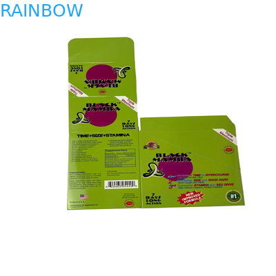 Black Mambar Pillole sessuali imballaggio Black Panther Blister Card imballaggio